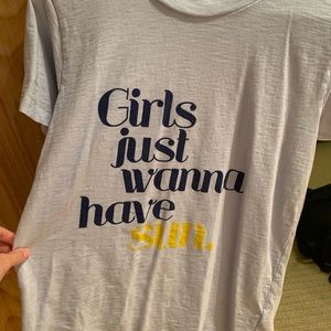 NWOT J. Crew tee “girls just wanna have sun”